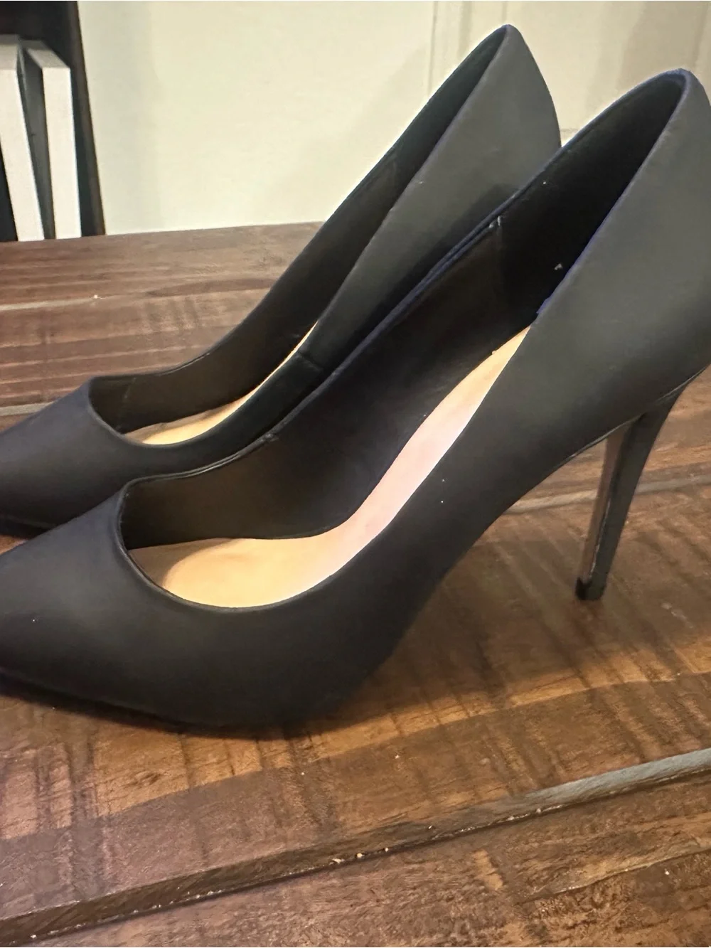 Mix No. 6 Matte Black Pointed-Toe Pumps
